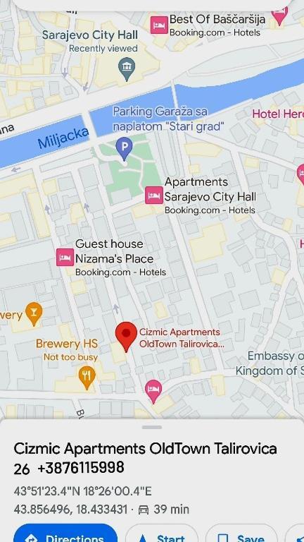 Nana Apartment Oldtown Сараево Экстерьер фото